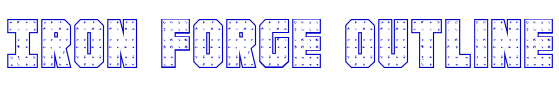 Iron Forge Outline font